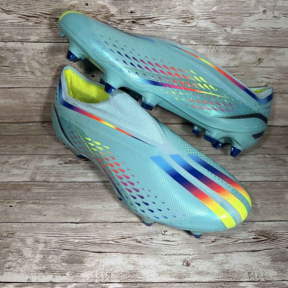 Adidas X Speedportal+ SG GW8420 Elite Aqua Blue Soccer Cleats Size 7 Mens/8 Wmns